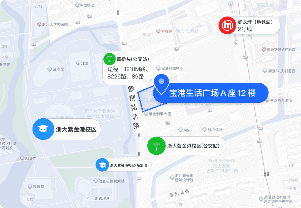 杭州美登科技股份有限公司位于西湖区紫荆花北路188号宝港生活广场A座12层
